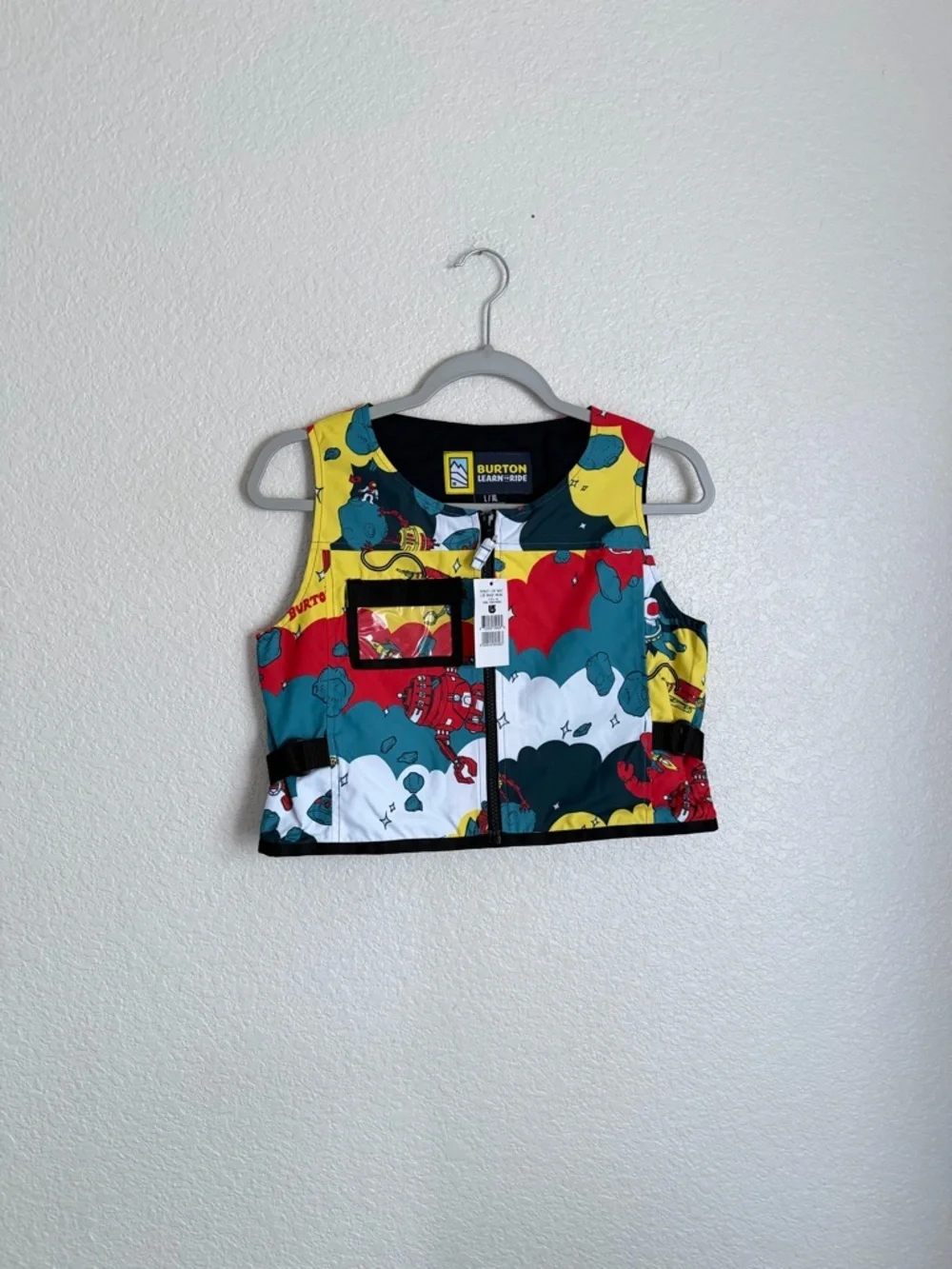Burton Kids Riglet Learn to Ride Snowboard Vest L/XL Space Print NEW